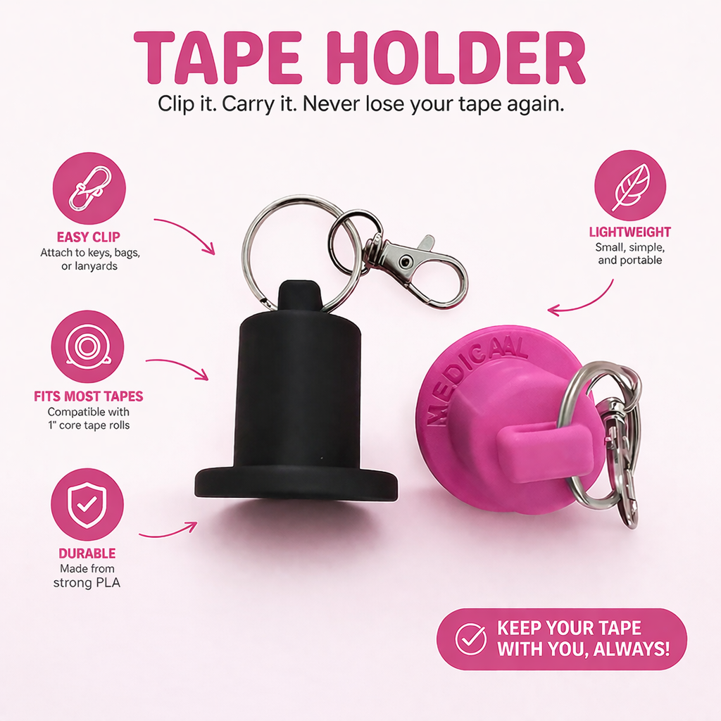 Clip-On Medical Tape Carrier