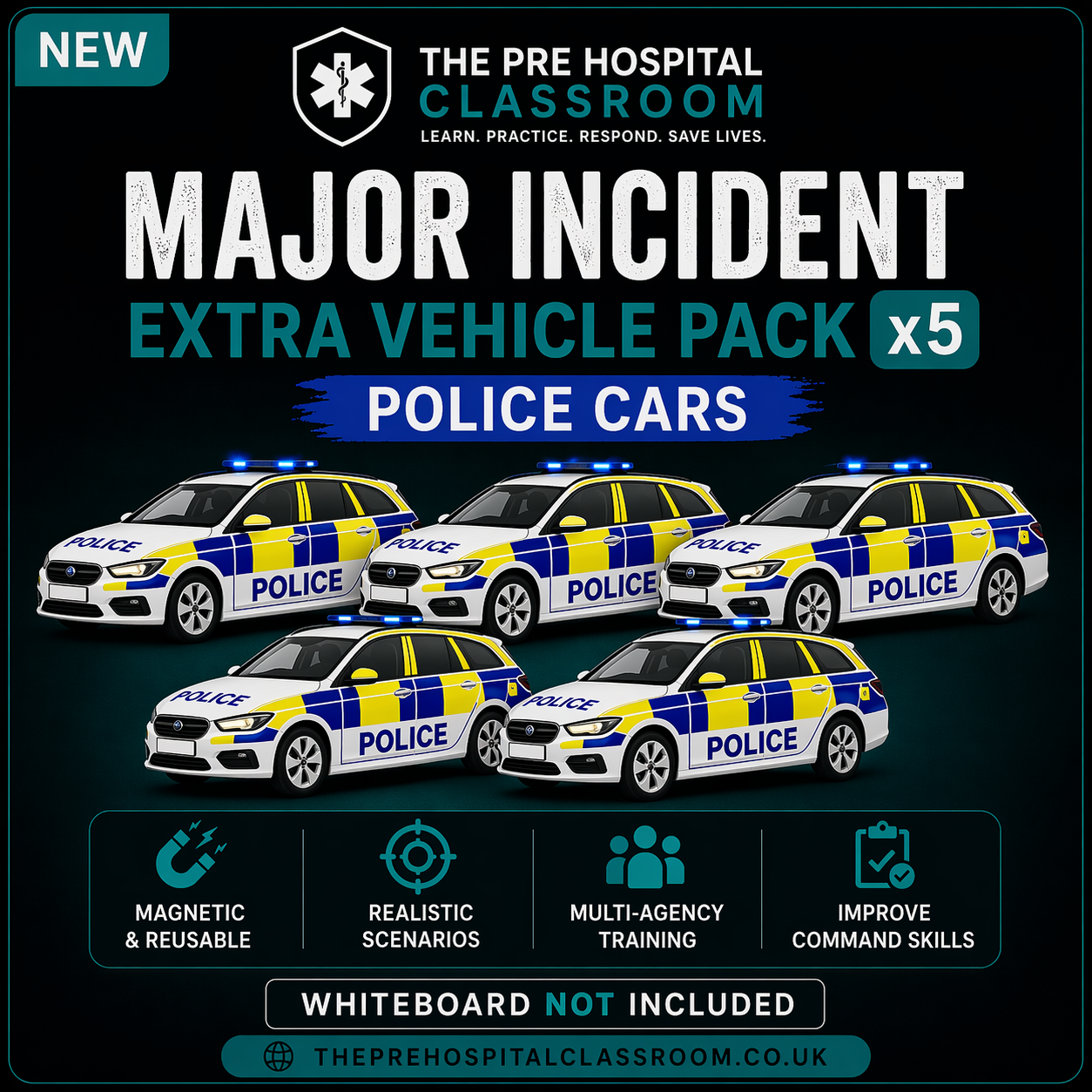 Police Car Add-On Pack x 5
