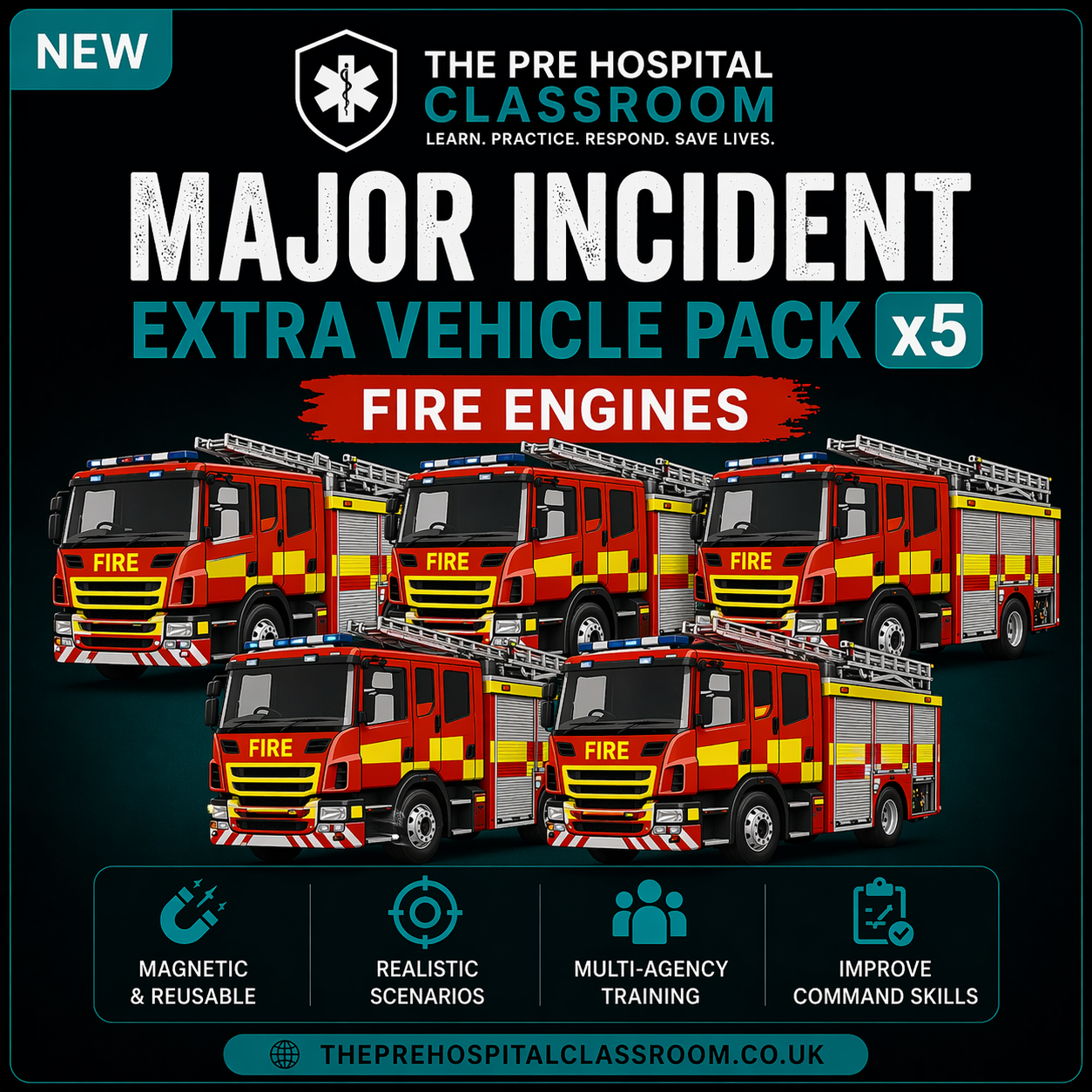 Fire Engine Add-On Pack x 5