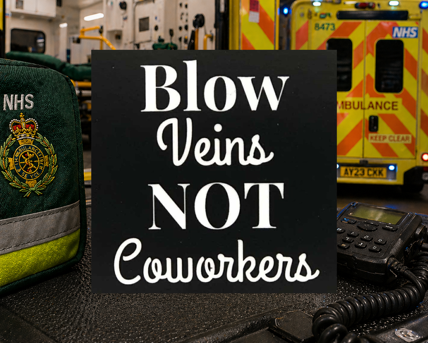 Blow Veins Not Coworkers