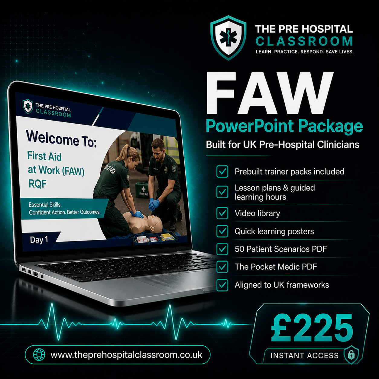First Aid At Work (FAW) RQF – PowerPoint Package